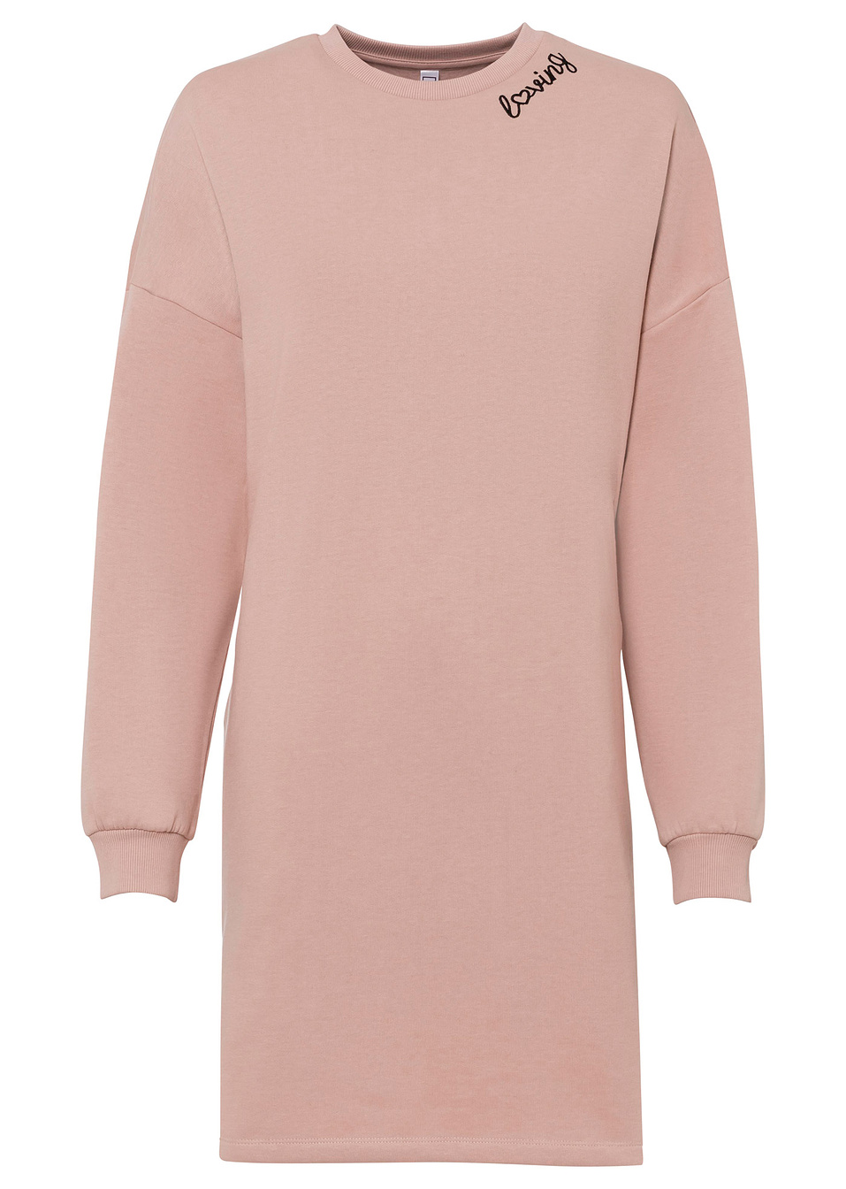 Φόρεμα φούτερ-Ροζ vintage-RAINBOW