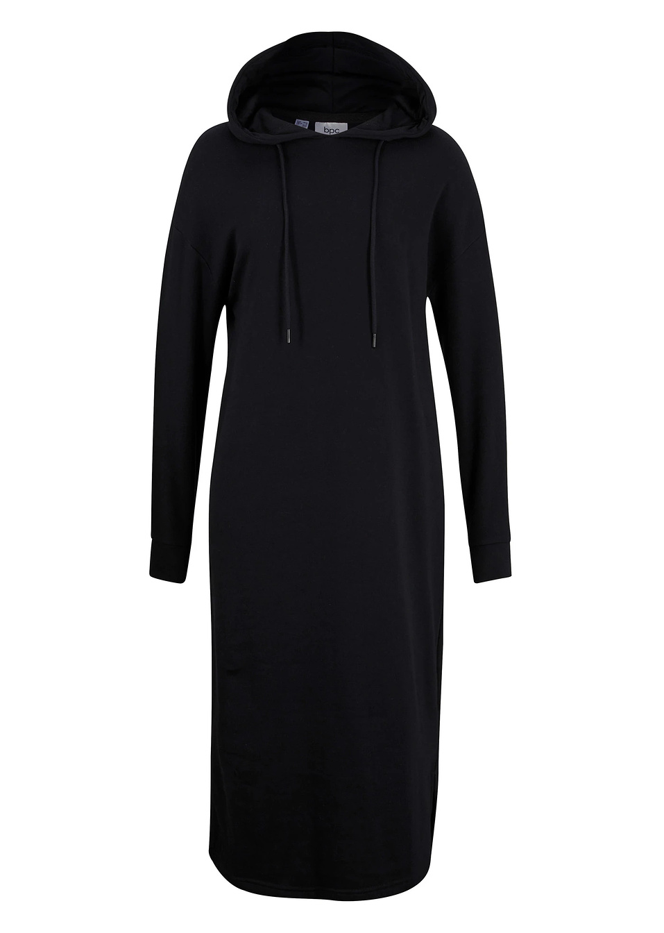 Φόρεμα φούτερ oversized με κουκούλα-Μαύρο-bpc bonprix collection