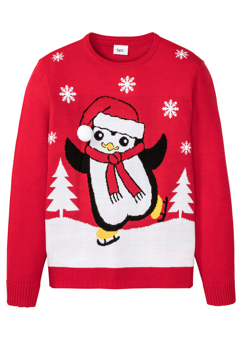 Χριστουγεννιάτικο πουλόβερ-Κόκκινο-bpc bonprix collection