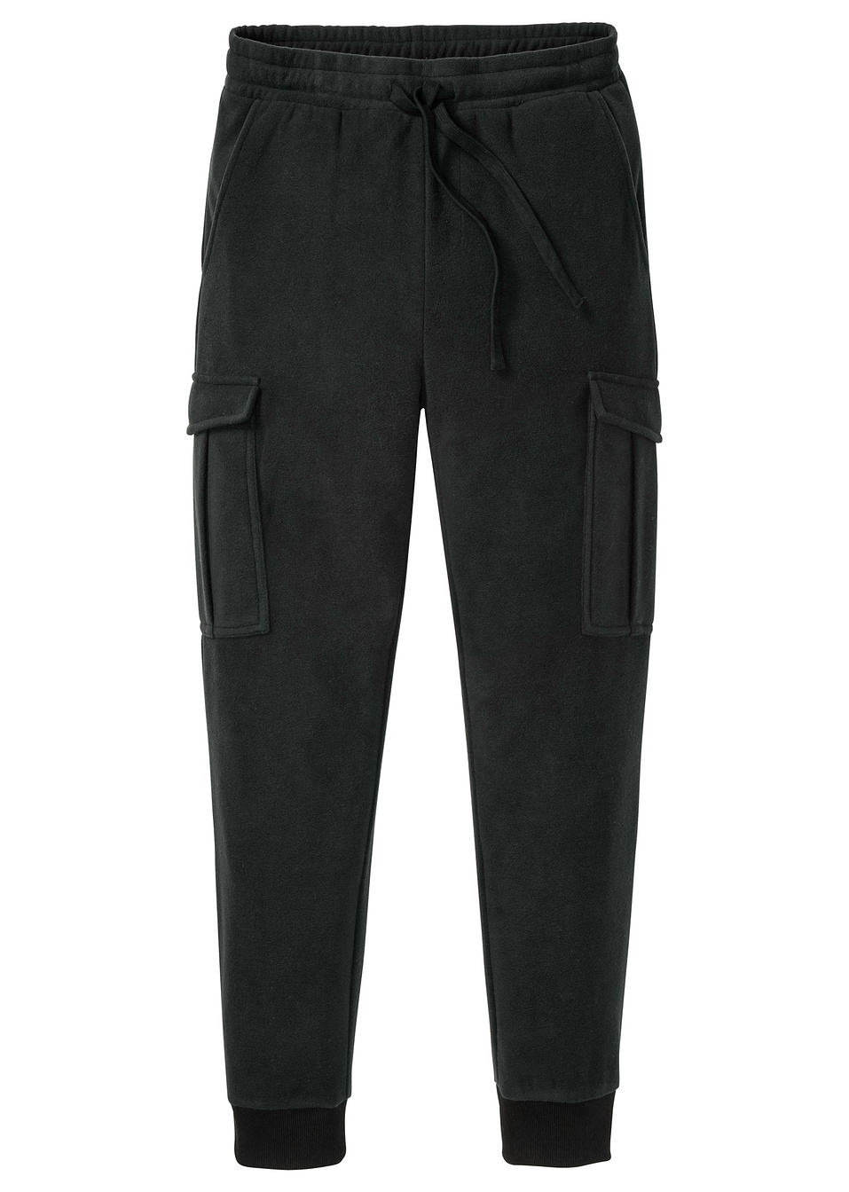 Παντελόνι cargo φλις regular fit-Μαύρο-RAINBOW