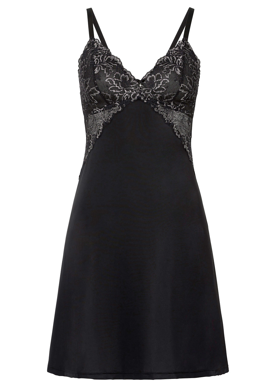 Κομπινεζόν-Μαύρο/Γκρι της πέτρας-BODYFLIRT