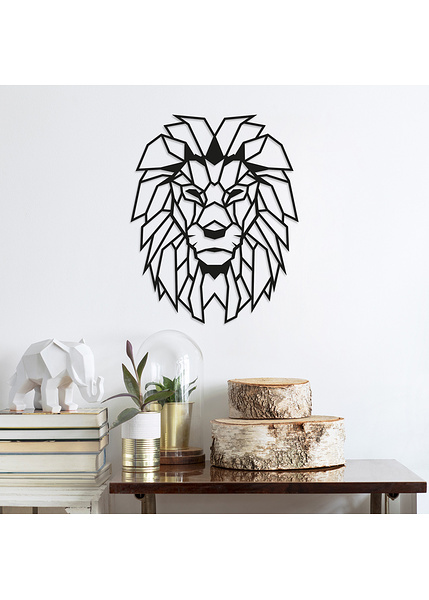 Διακοσμητικό τοίχου μεταλλικό Lion 40x50 εκ.-