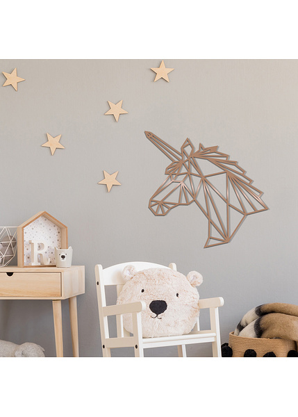 Διακοσμητικό τοίχου μεταλλικό Unicorn-Copper 53x50 εκ.-