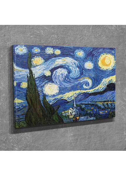 Διακοσμητικός πίνακας σε καμβά με τελάρο Van Gogh Έναστρη νύχτα DC237 30x40 εκ.-