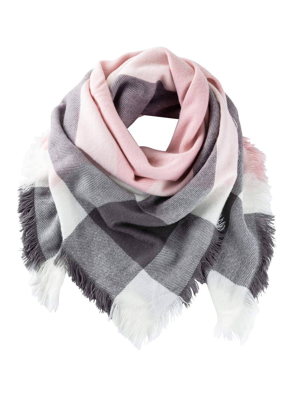 Шал-Сиво/Розово/Кремаво-bpc bonprix collection