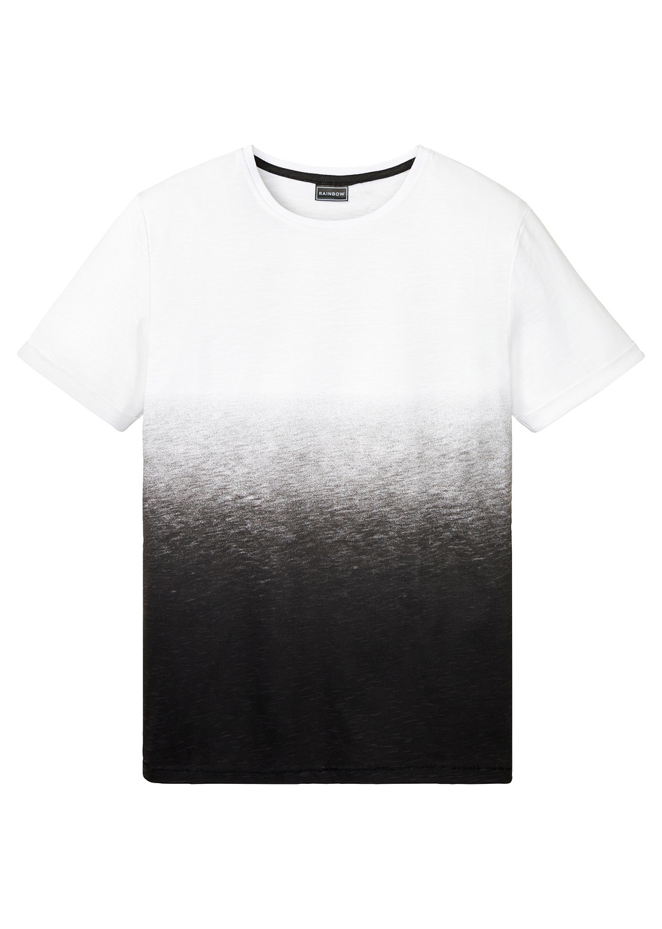 T-shirt slim fit-Λευκό/Μαύρο-RAINBOW