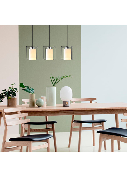 Κρεμαστό φωτιστικό σίδερο Swank-702-S1 Μαύρο Δ: 65 εκ. 3xE27 40 W 521SHN3387-