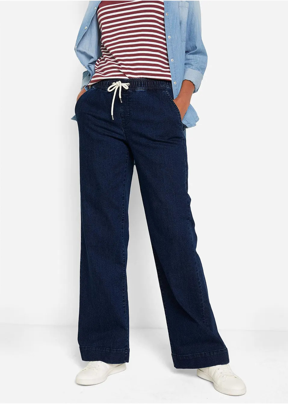 Ελαστικό τζιν wide-John Baner JEANSWEAR