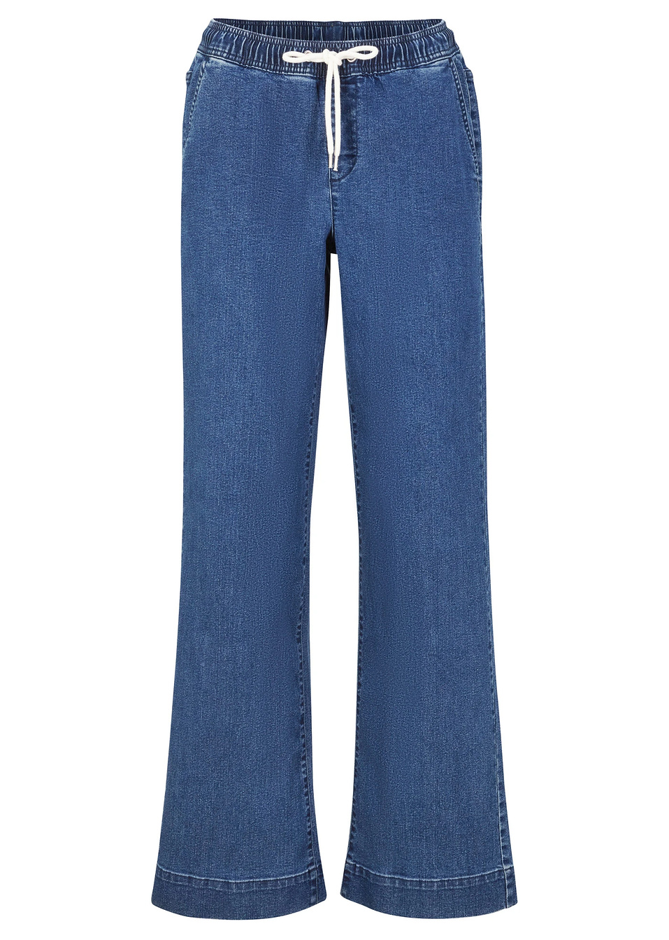 Ελαστικό τζιν wide-Μπλε denim-John Baner JEANSWEAR