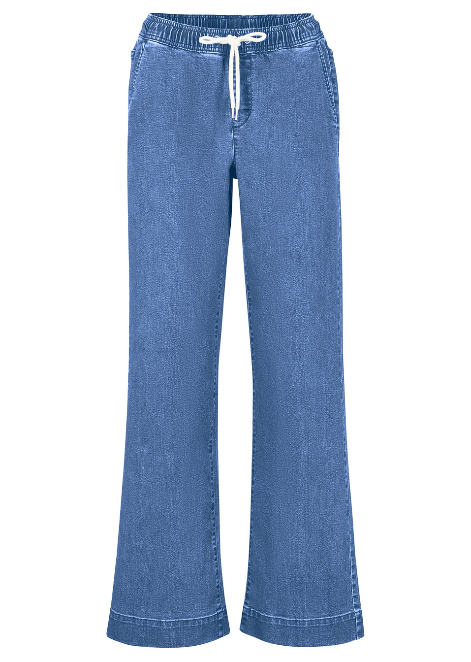 Ελαστικό τζιν wide-Γαλάζιο denim-John Baner JEANSWEAR