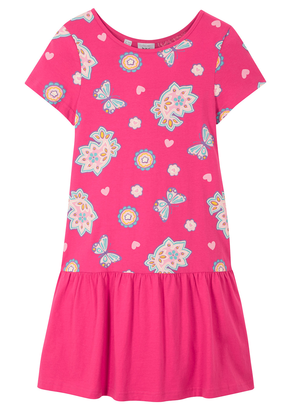 Φόρεμα ζέρσεϊ από βιολογικό βαμβάκι-Φούξια-bpc bonprix collection