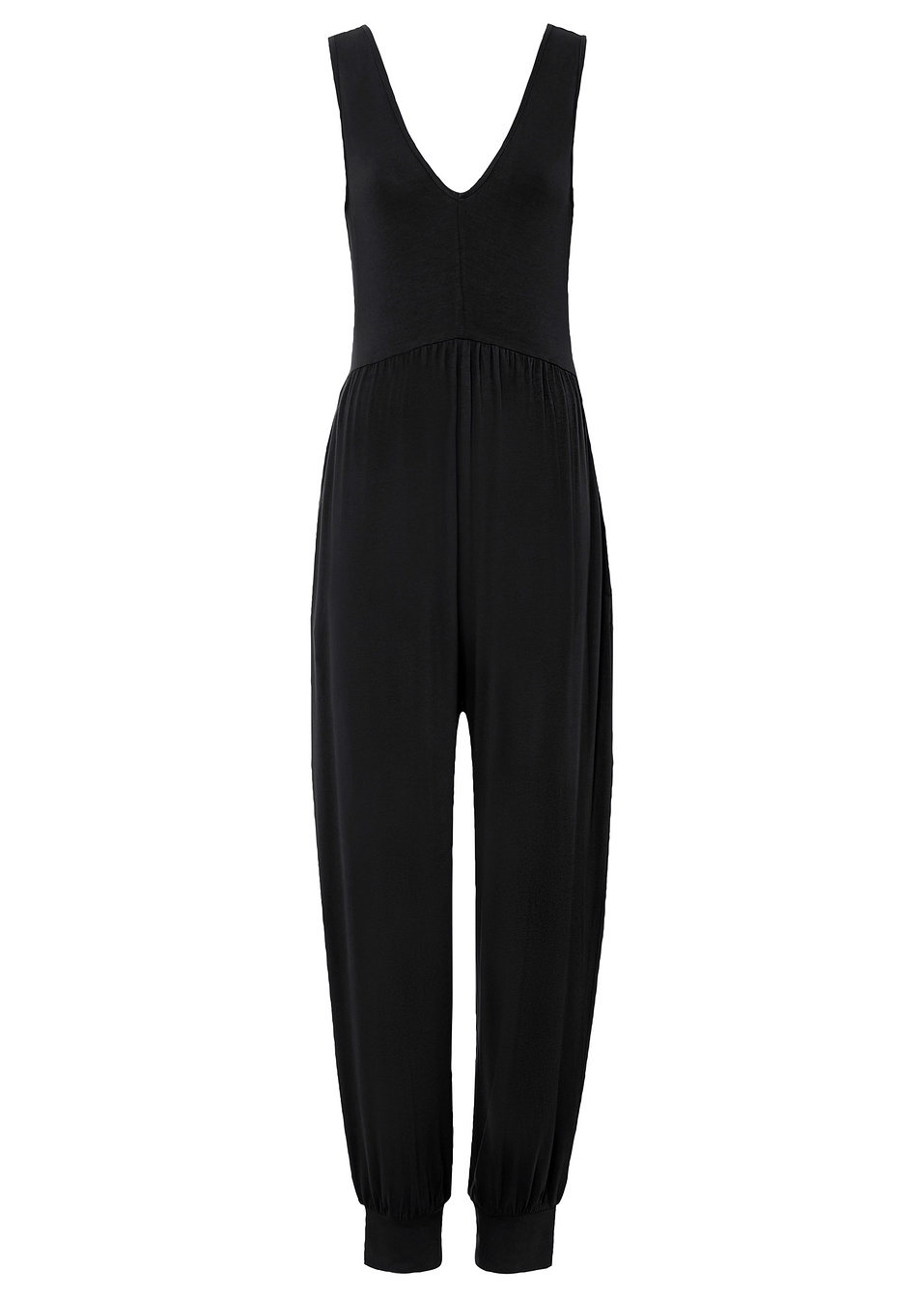 Гащеризон от устойчива вискоза-Черно-BODYFLIRT boutique