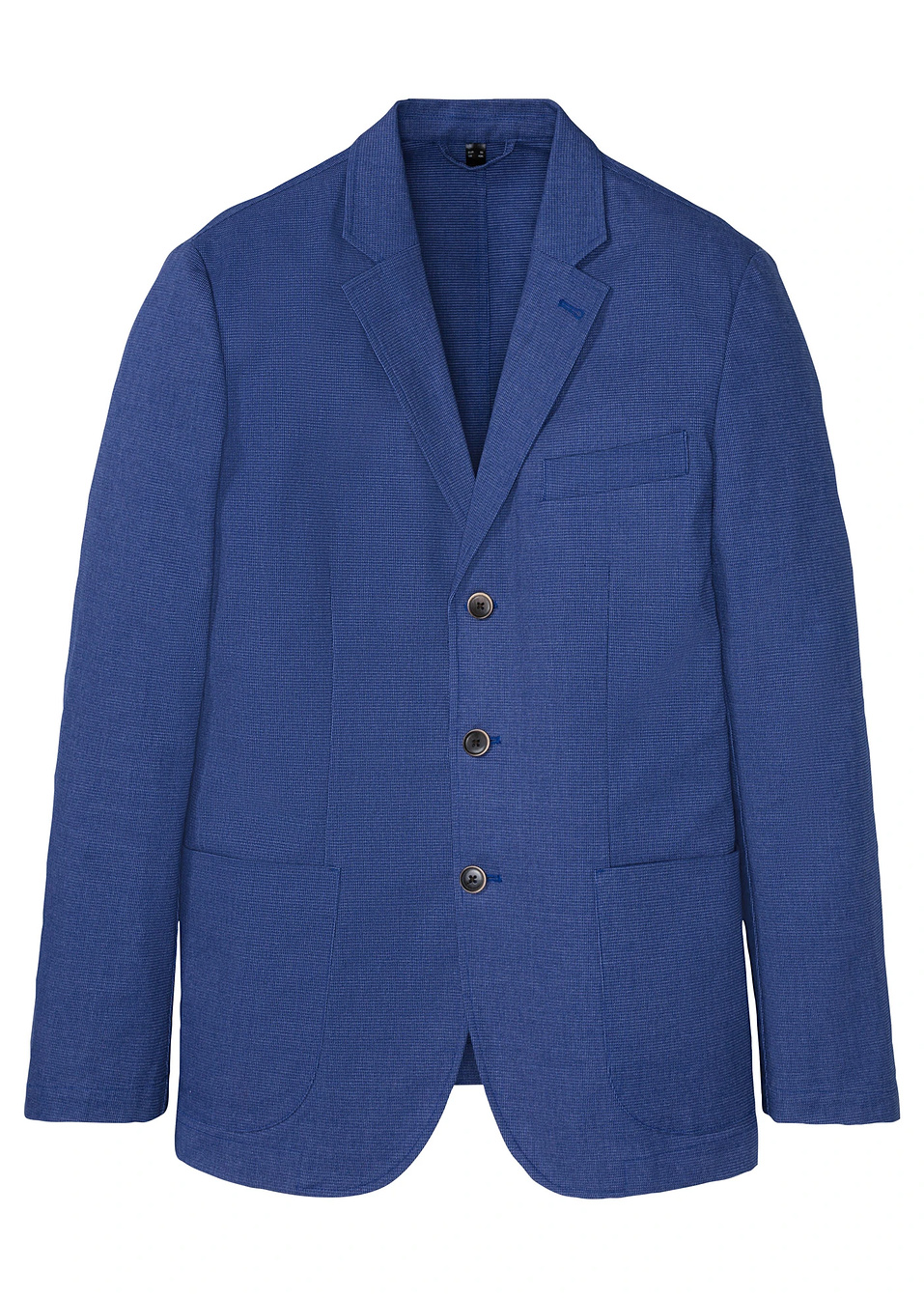 Κομψό καλοκαιρινό σακάκι-Μπλε της νύχτας μελανζέ-bpc selection