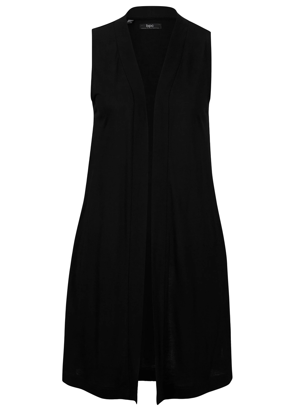 Елек от жарсе от устойчива вискоза-Черно-bpc bonprix collection