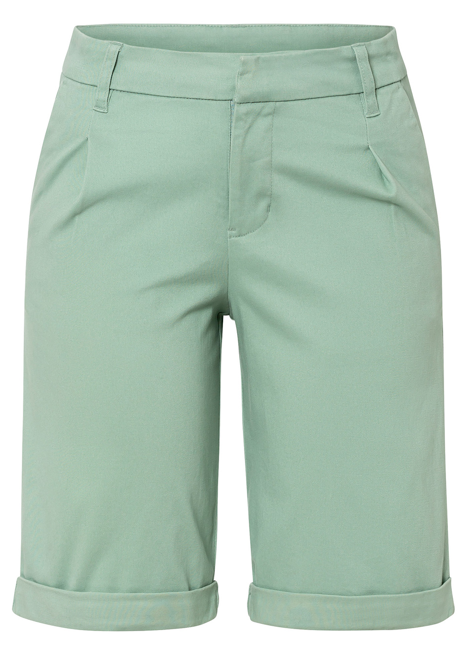 Ελαστική βερμούδα-Πράσινο παστέλ-BODYFLIRT