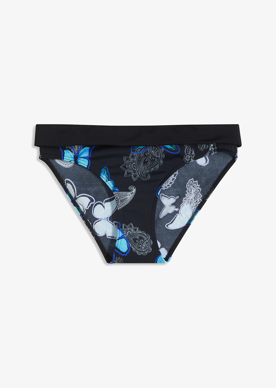 Βιώσιμο σλιπ για μπικίνι-Μαύρο/Πράσινο-bpc selection