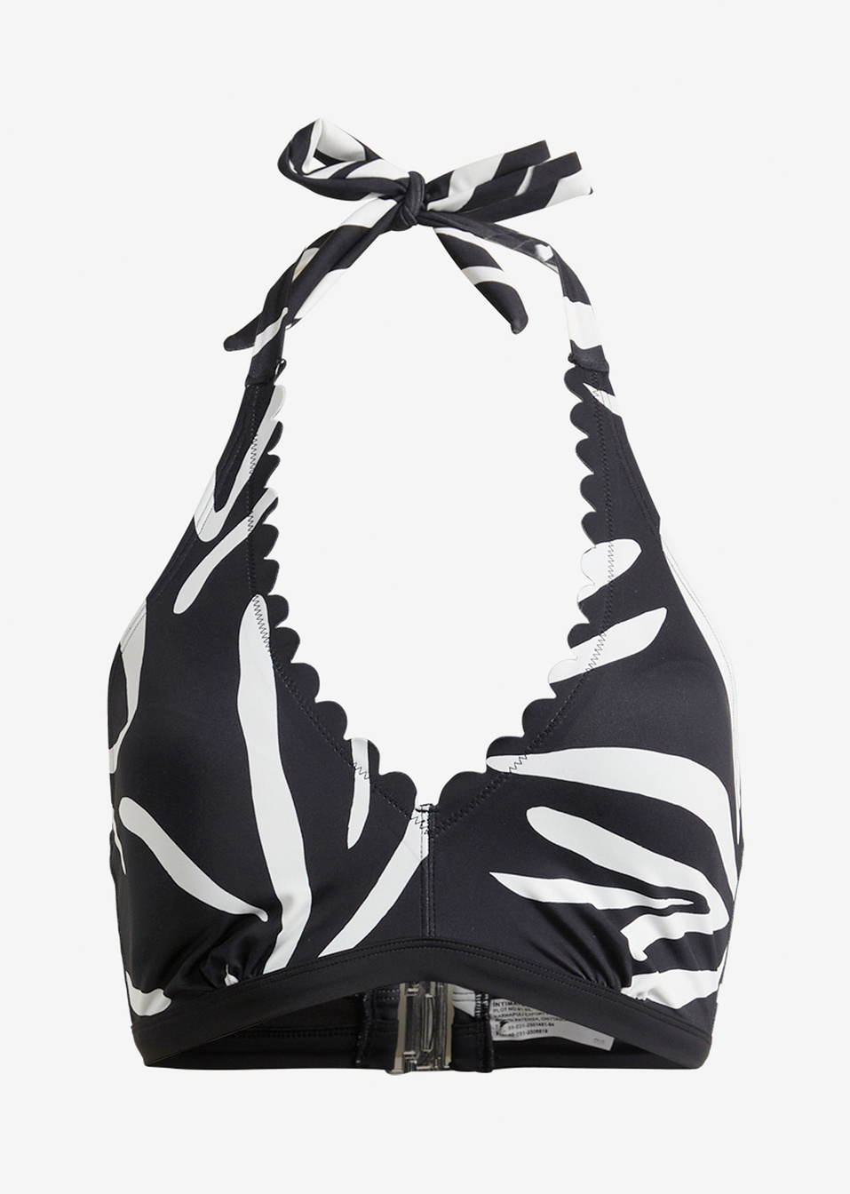 Βιώσιμο σουτιέν για μπικίνι-Μαύρο/Λευκό-bpc bonprix collection