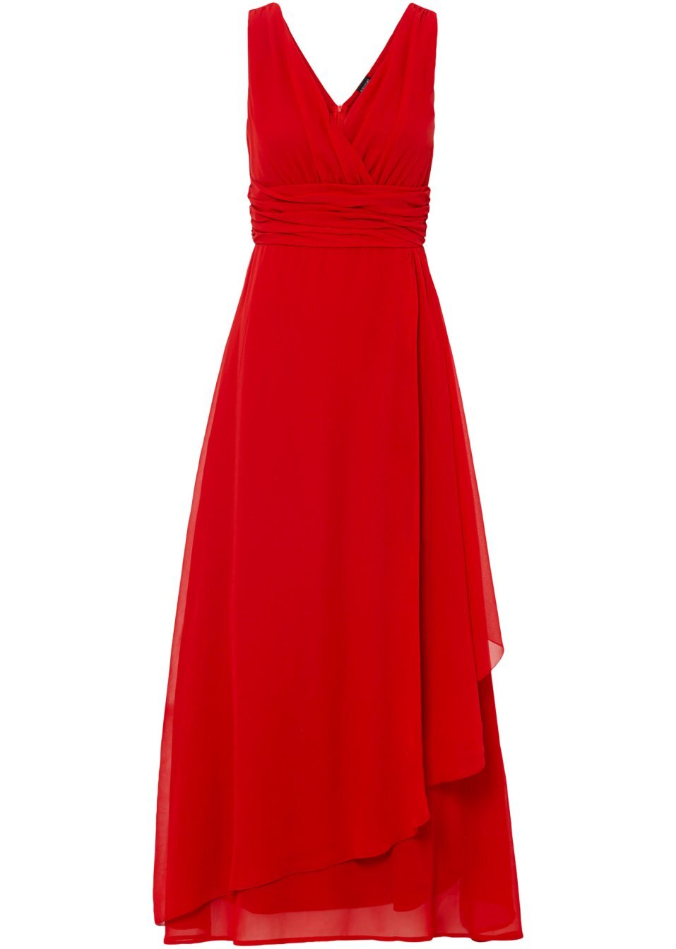 Μακρύ φόρεμα από ανακυκλωμένο πολυέστερ-Κόκκινο-BODYFLIRT