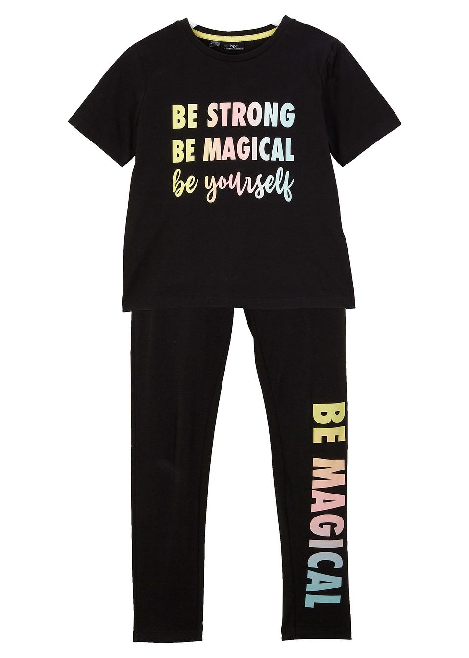 Тениска и клин (комплект от 2 части)-Черно-bpc bonprix collection