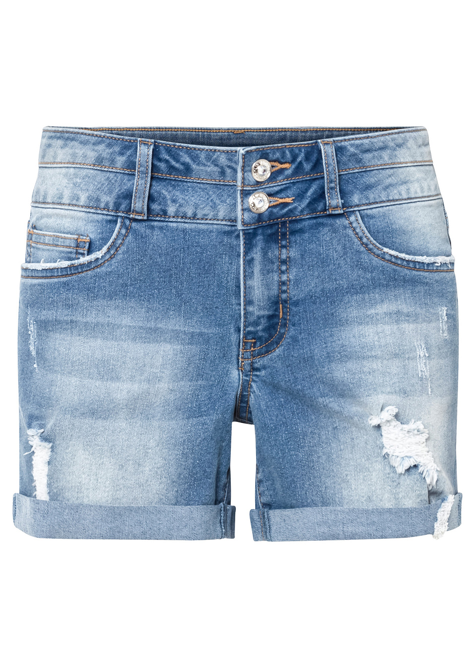 Τζιν σορτς-Μπλε denim-BODYFLIRT