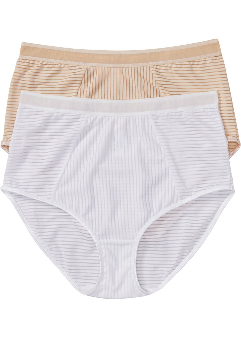 Ψηλόμεσο σλιπ (συσκευασία των 2)-Της άμμου + Λευκό-bpc selection