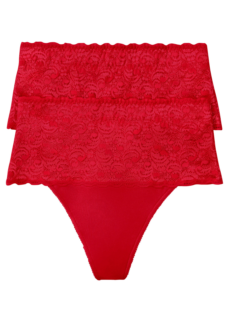 Στρινγκ που σμιλεύει (συσκευασία των 2)-2 κόκκινα-