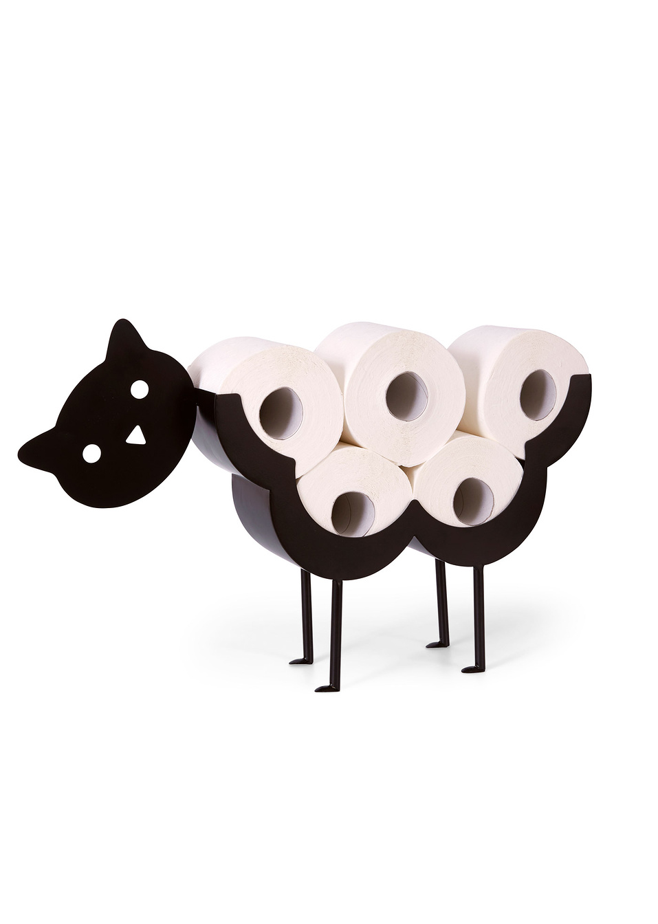 Θήκη για χαρτί υγείας γάτα-Μαύρο-bpc living