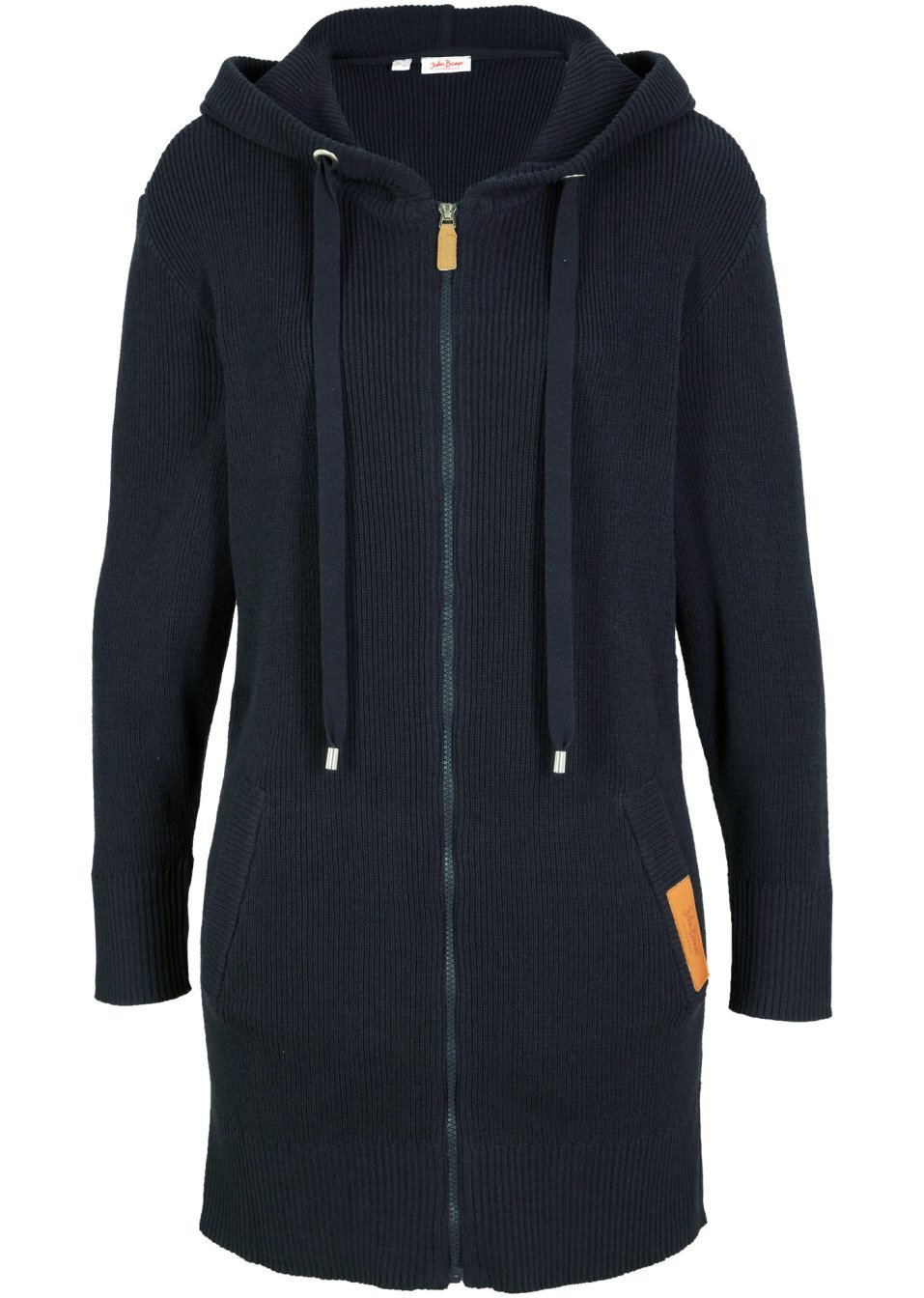 Μακριά ζακέτα-Μπλε σκούρο-John Baner JEANSWEAR