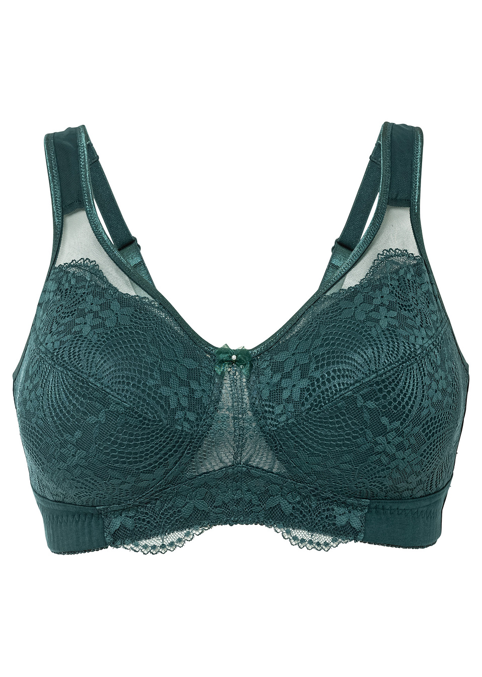 Σουτιέν σύσφιγξης χωρίς μπανέλα με βιολογικό βαμβάκι-Πράσινο σκούρο-bpc selection