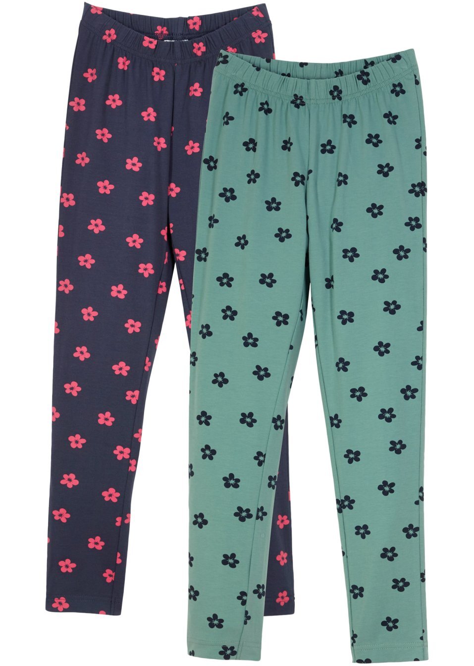 Клин (опаковка с 2 бр.)-Сиво-зелено опушено + Тъмно синьо-bpc bonprix collection