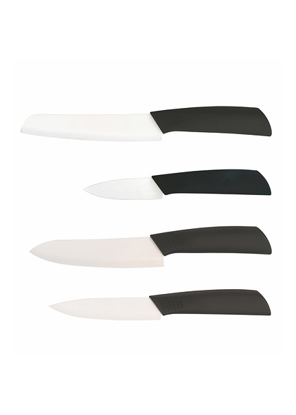 Κεραμικά μαχαίρια με μαύρες λαβές SiChef 4 τεμ. 5907644-SiChef