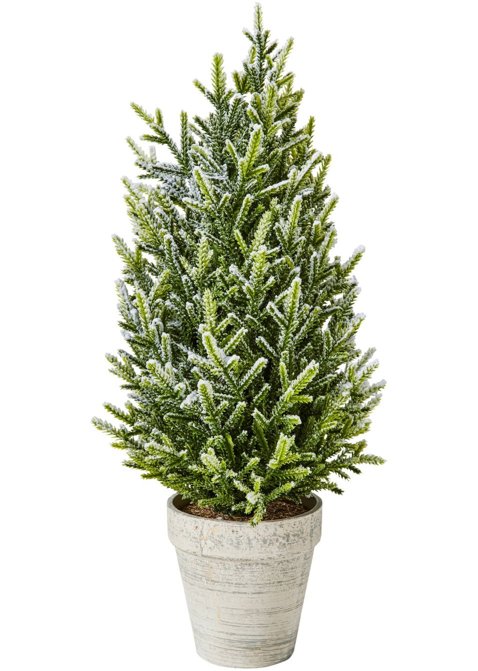 Ψεύτικο χριστουγεννιάτικο δέντρο με χιόνι-Πράσινο/Λευκό-bpc living