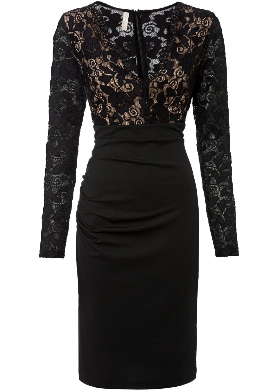 Φόρεμα με δαντέλα-Μαύρο-BODYFLIRT boutique