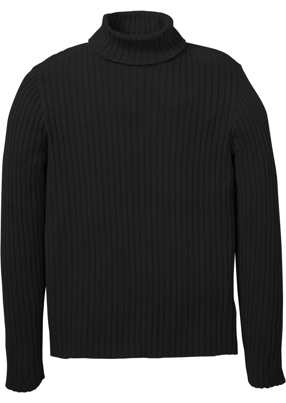 Πουλόβερ με ψηλό λαιμό-Μαύρο-bpc selection