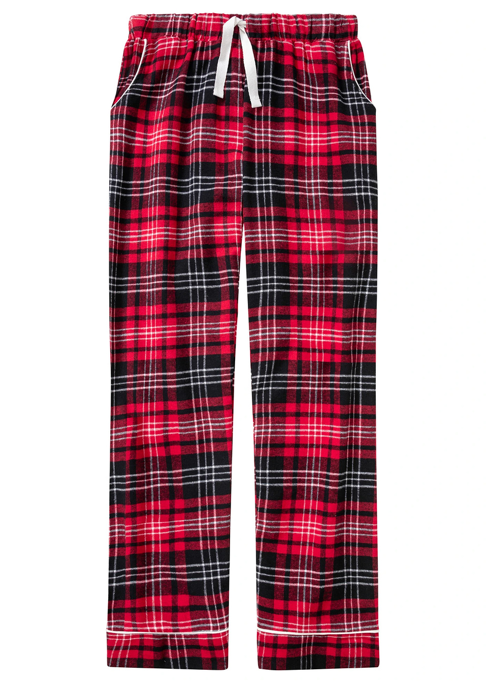 Φανελένιο παντελόνι πιτζάμας-Κόκκινο καρό-bpc bonprix collection