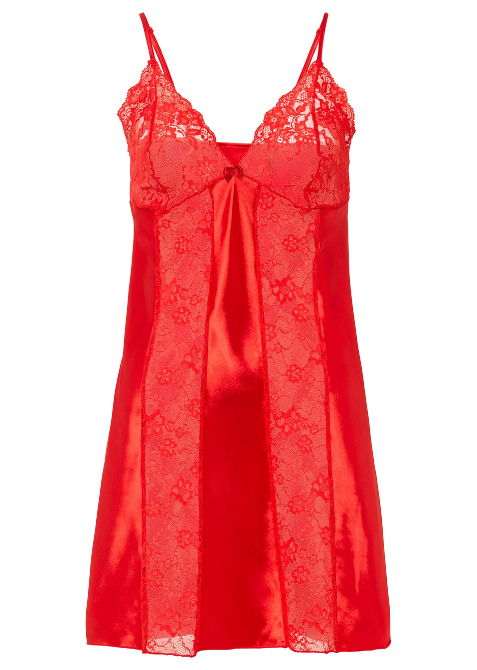 Сатенен комбинезон-Червено-Venus