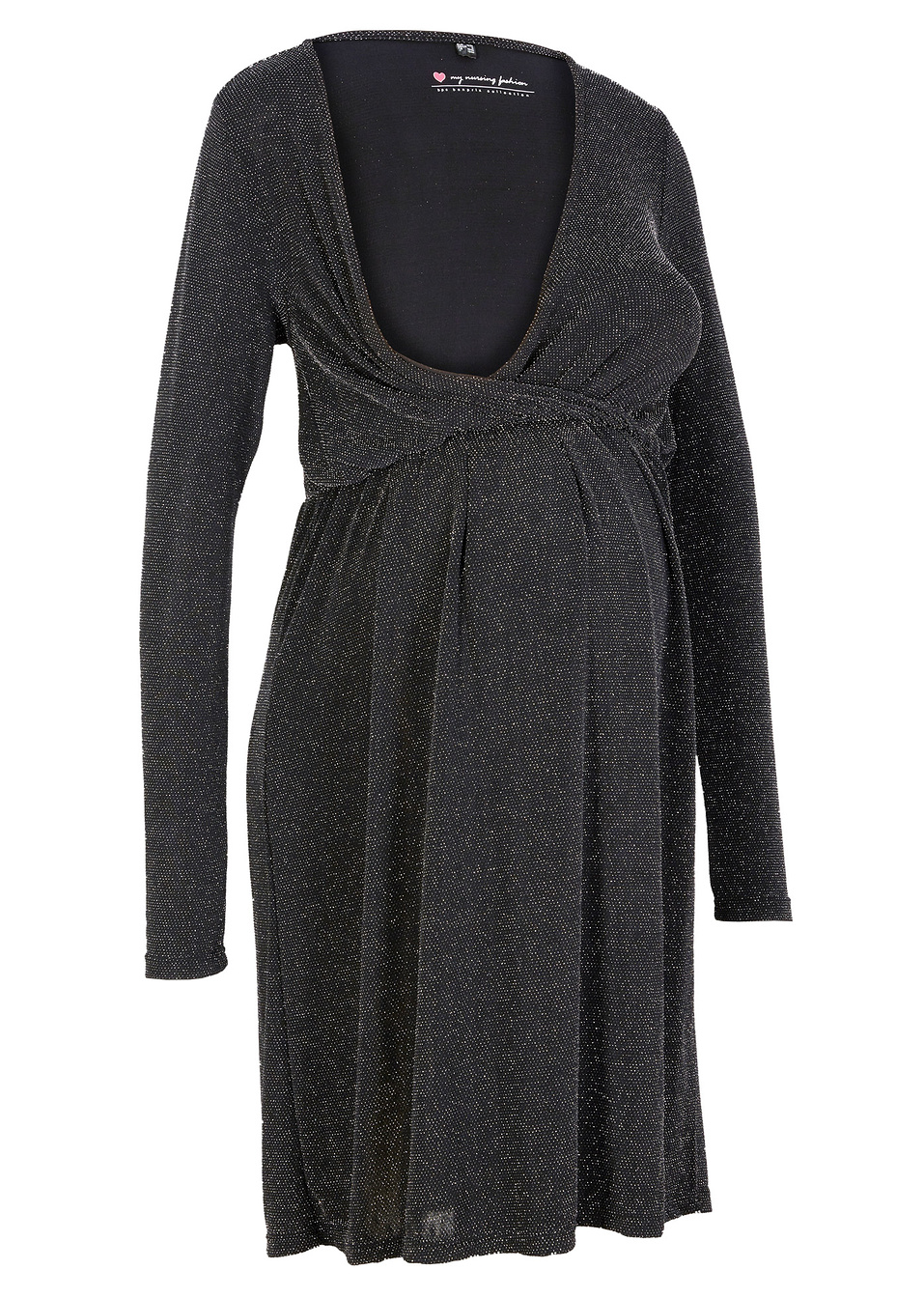 Рокля за бременни и кърмещи майки-Черно-bpc bonprix collection