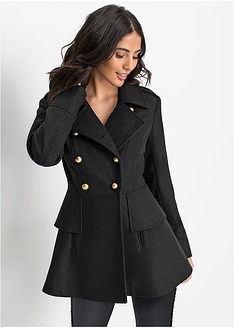 Κοντό παλτό σε στιλ μιλιτέρ-BODYFLIRT boutique