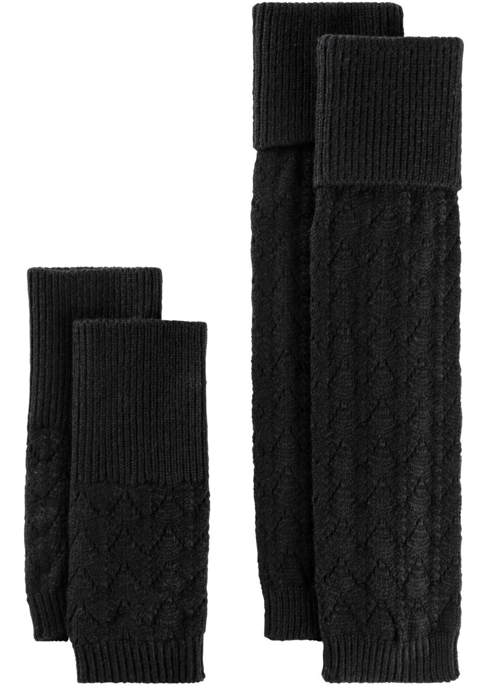 Γκέτες ποδιών και χεριών (σετ 4 τεμ.)-Μαύρο-bpc bonprix collection