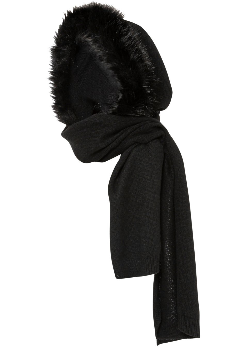 Κασκόλ με κουκούλα-Μαύρο-bpc bonprix collection