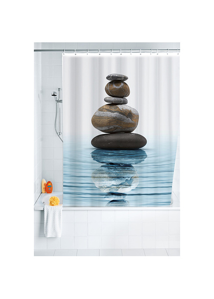 Κουρτίνα μπάνιου Meditation πολυέστερ 180x200 εκ. 20961100-Wenko
