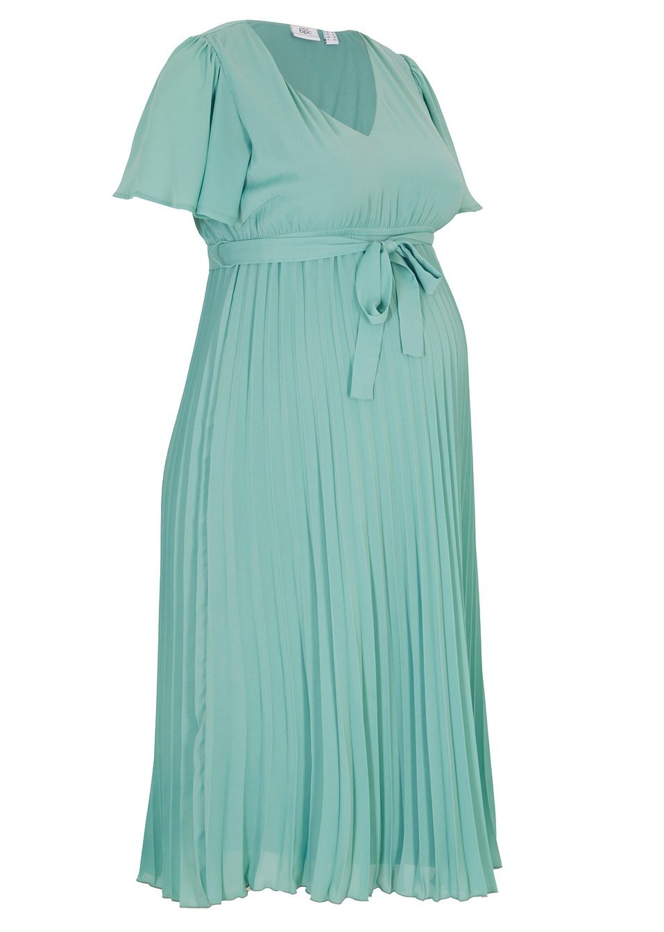 Πλισέ φόρεμα εγκυμοσύνης-Πράσινο του φασκόμηλου-bpc bonprix collection