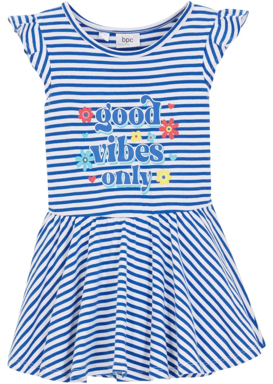 Φόρεμα ζέρσεϊ-Μπλε/Λευκό ριγέ-bpc bonprix collection