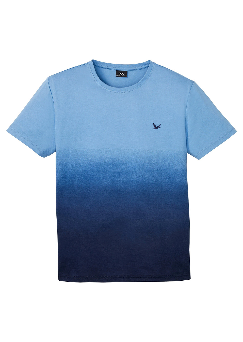 Ντεγκραντέ t-shirt-Μπλε του κρυστάλλου/Μπλε σκούρο-bpc bonprix collection