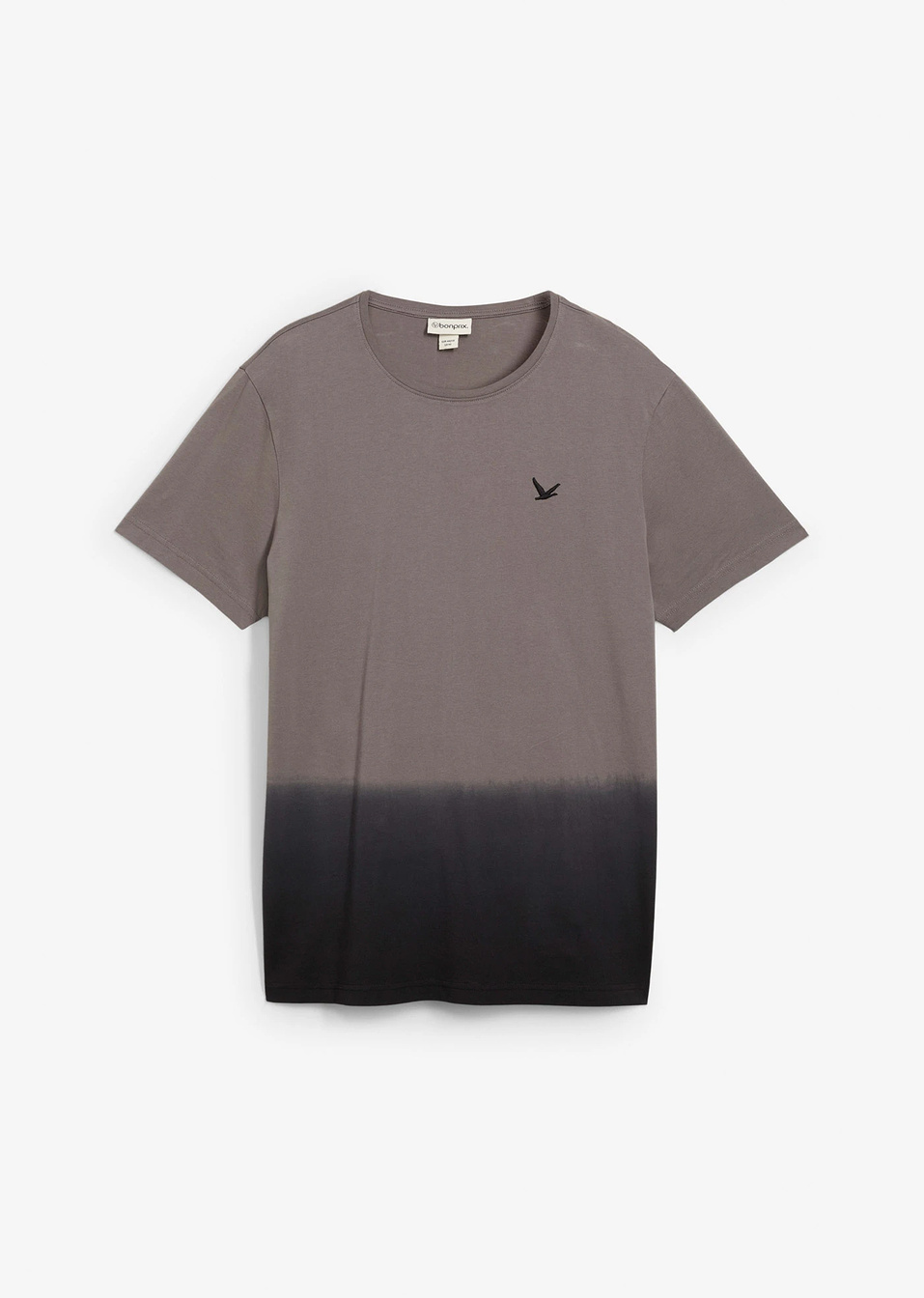 Ντεγκραντέ t-shirt-Γκρι φιμέ/Μαύρο-bpc bonprix collection