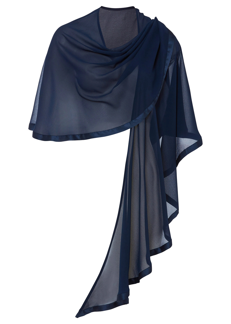 Пончо тип шал-Тъмно синьо-bpc bonprix collection