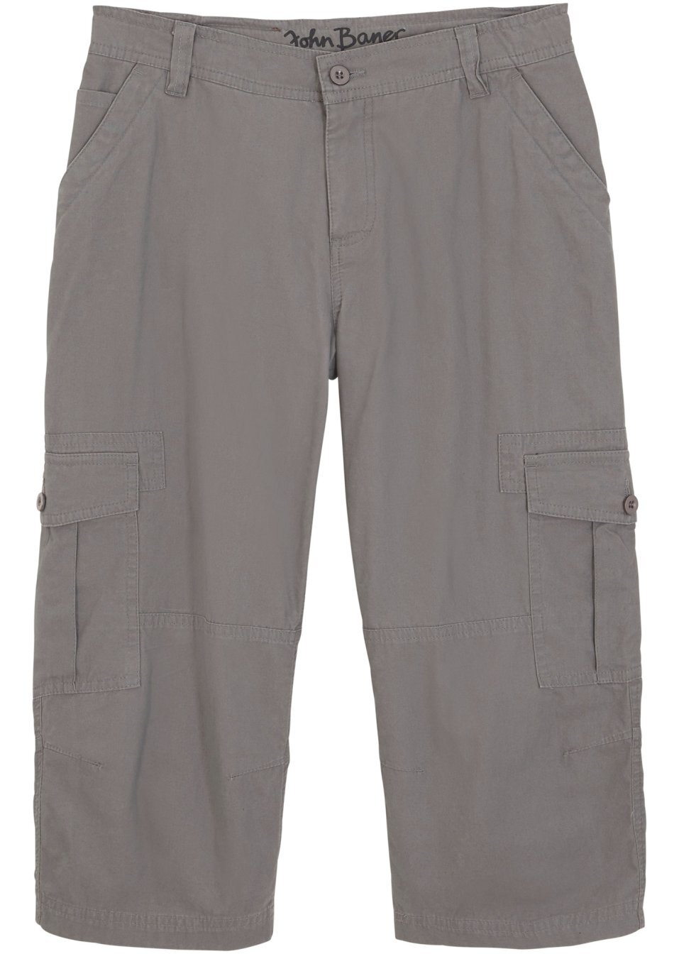 Панталон 3/4 loose fit-Опушено сиво-John Baner JEANSWEAR