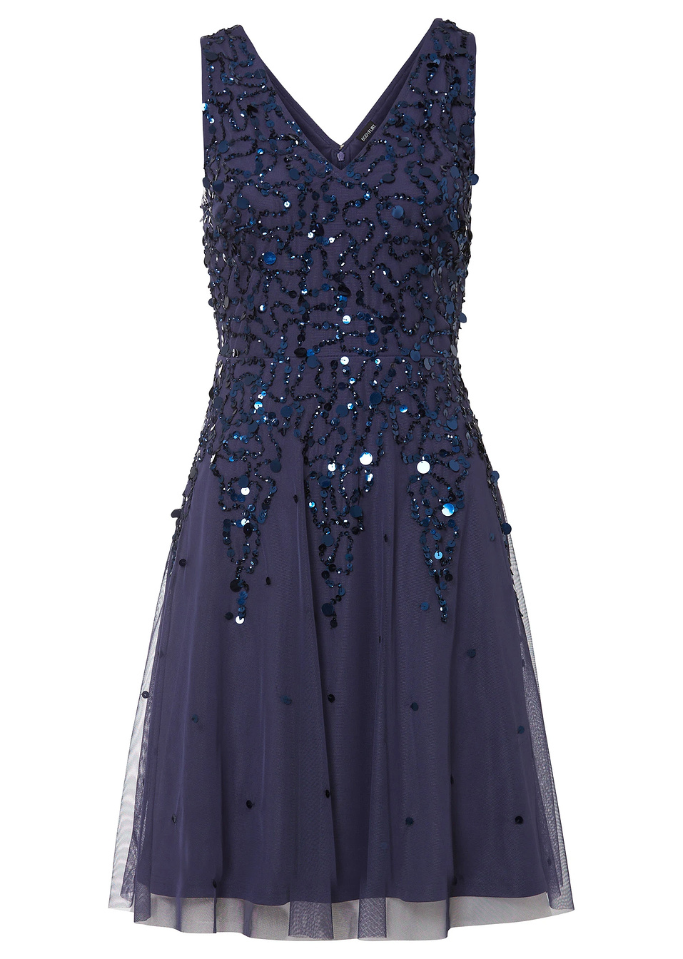 Φόρεμα με παγιέτες-Λουλακί-BODYFLIRT