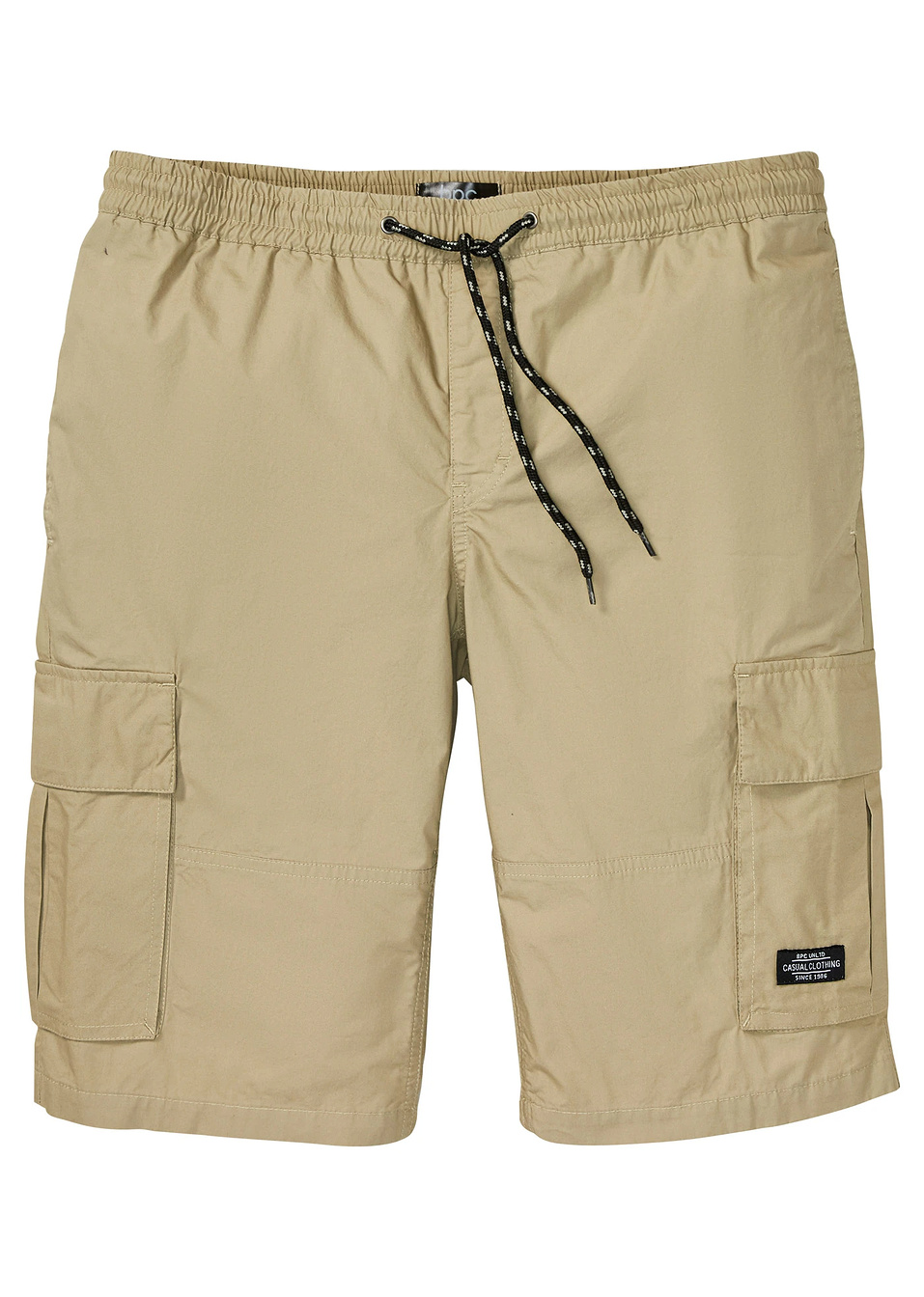 Βερμούδα cargo με λάστιχο στη μέση σε γραμμή comfort-Χακί σκούρο-bpc bonprix collection