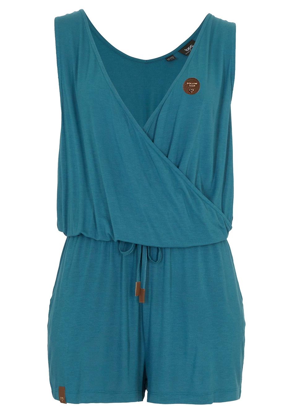 Ολόσωμη φόρμα ζέρσεϊ από βιώσιμη βισκόζη-Πράσινο του πιπεριού-bpc bonprix collection